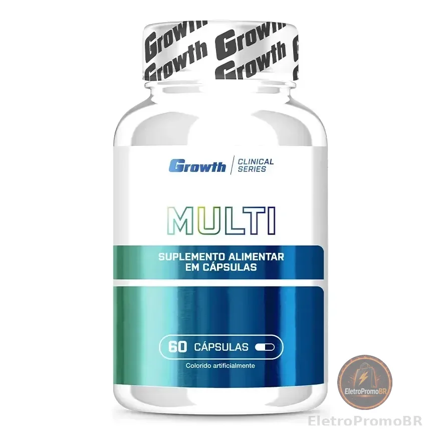 Multivitamínico 60 Cáps. Growth Supplements - Sem Sabor Sem Sabor
