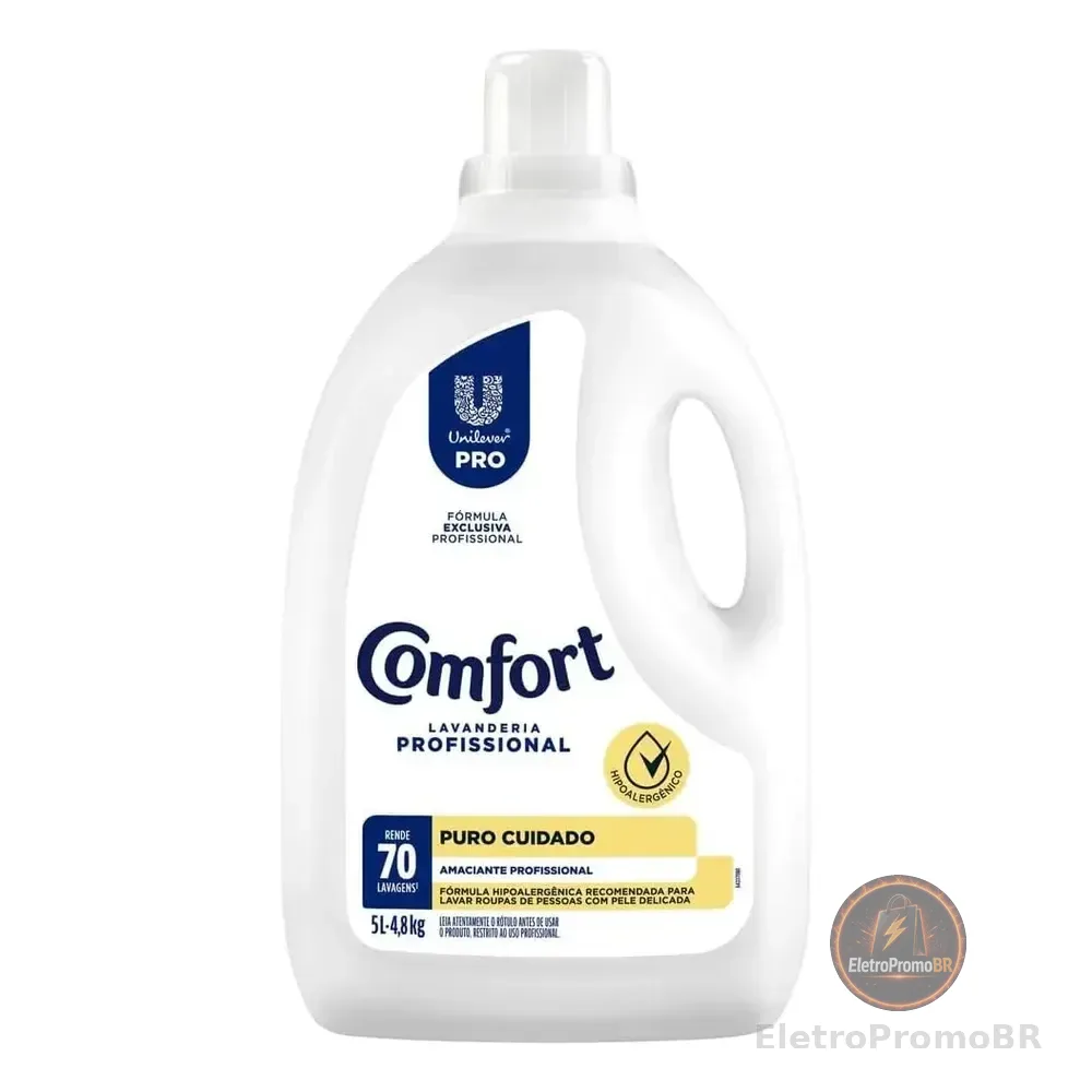 Amaciante Comfort Lavanderia Profissional Puro Cuidado 5 L