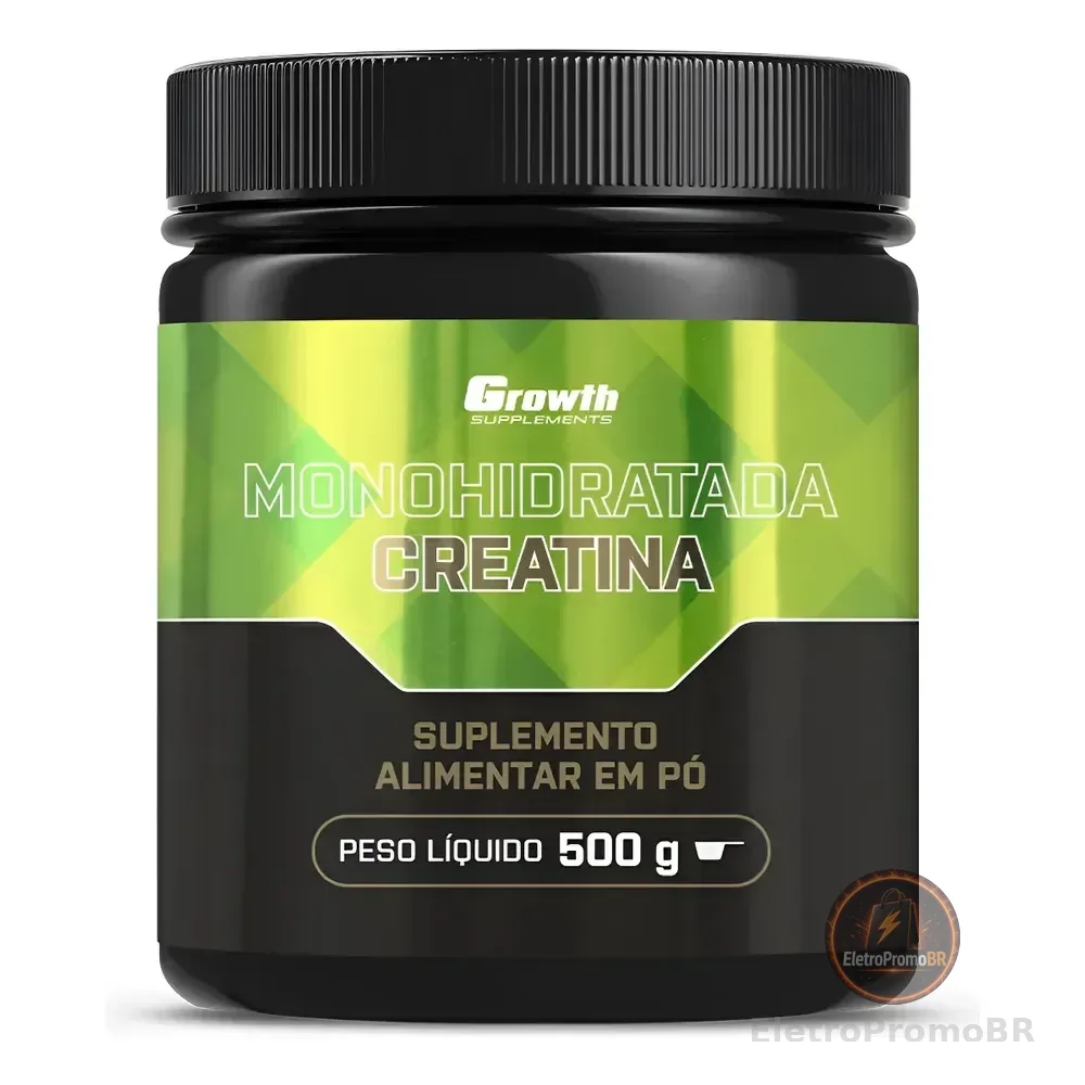 Creatina Monohidratada 500g Growth Supplements - Sem Sabor Sem Sabor