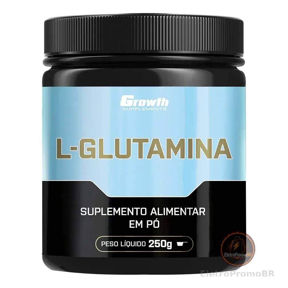 L-glutamina 250g Growth Supplements - Sem Sabor Em Pó