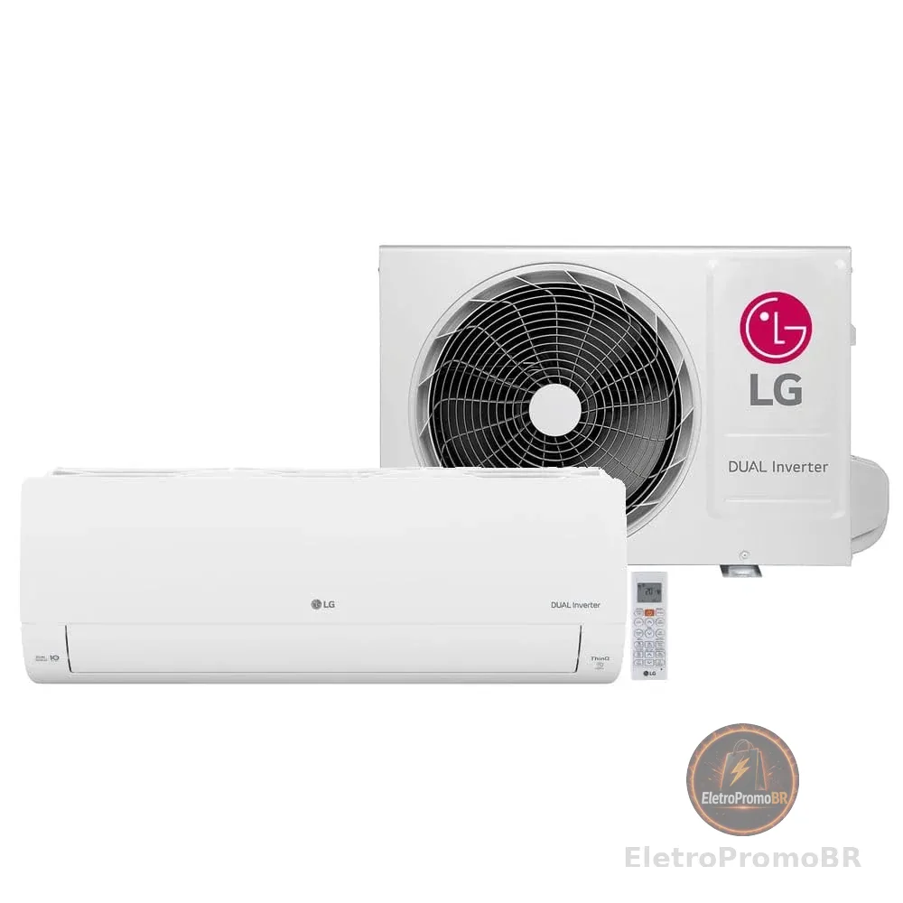 LG Ar Condicionado Split LG Dual Inverter AI Voice 12000 BTU/h Quente e Frio S3-W12JA31D - 220 Volts