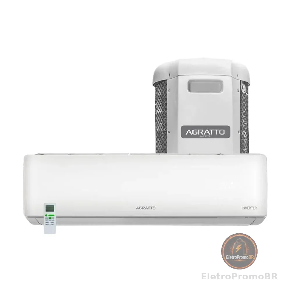 Ar Condicionado Split Inverter Agratto Zen Top 9000 BTU/h Frio ZICST9F - 220 Volts