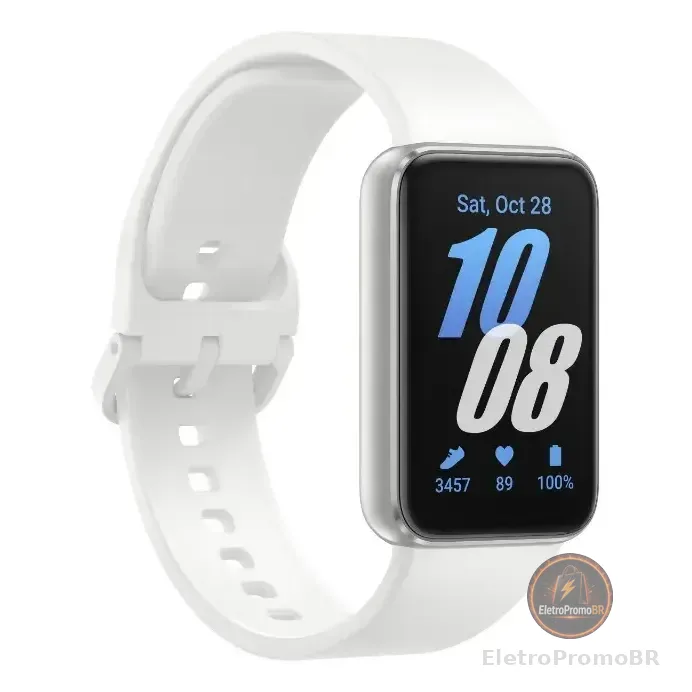 Samsung Galaxy Fit3 Pulseira Esportiva Prata Esportivo Silver