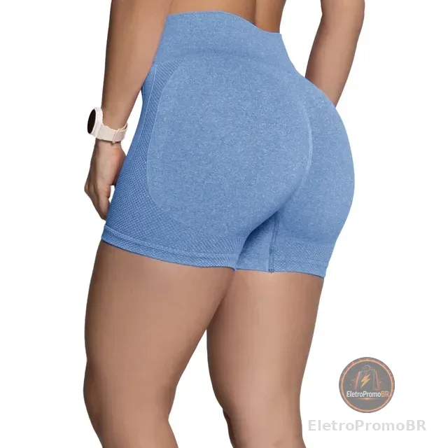 Short Selene Push Up Sem Transparência Levanta Bumbum Treino