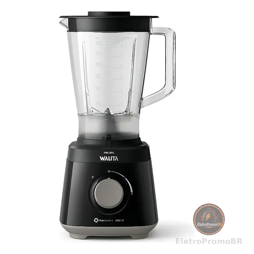 Liquidificador Daily Jarra San 600w Ri2112 2l Cor Preto Philips Walita 220v