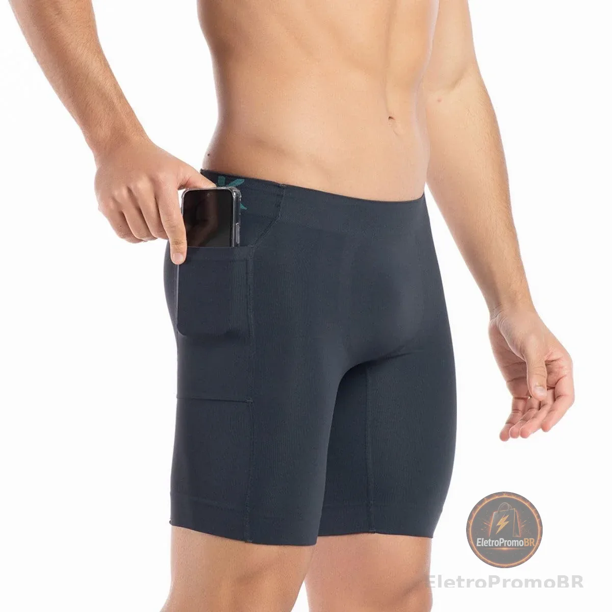 Bermuda térmica masculina com bolso academia treino corrida Keeper