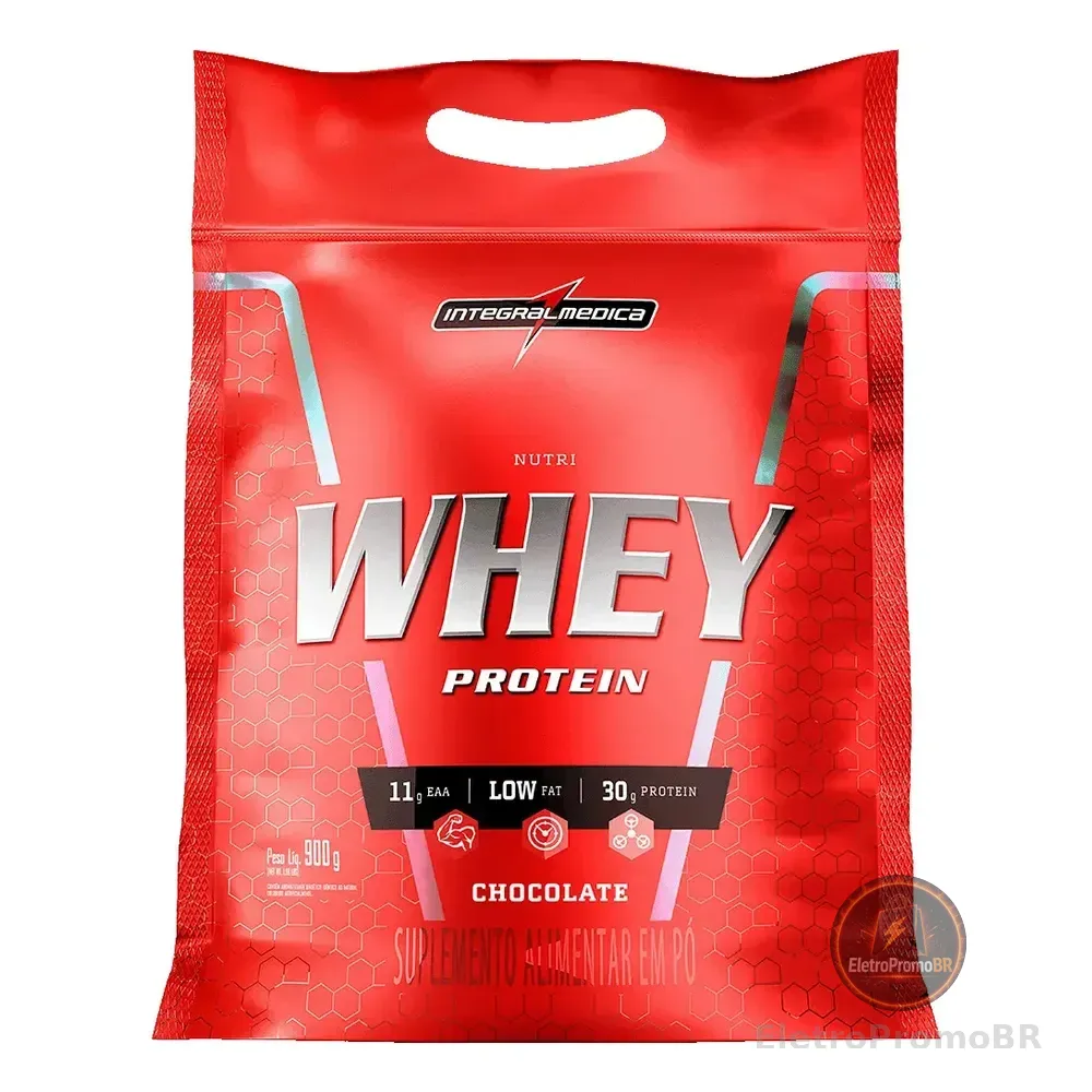 Nutri Whey Protein Pouch Chocolate 900g Integralmédica
