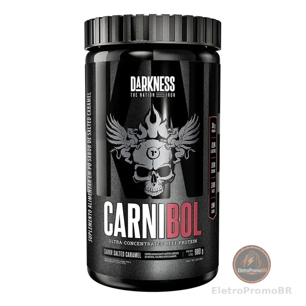 Whey Proteína De Carne Carnibol Salted Caramel 900g Darkness Caramelo Salgado