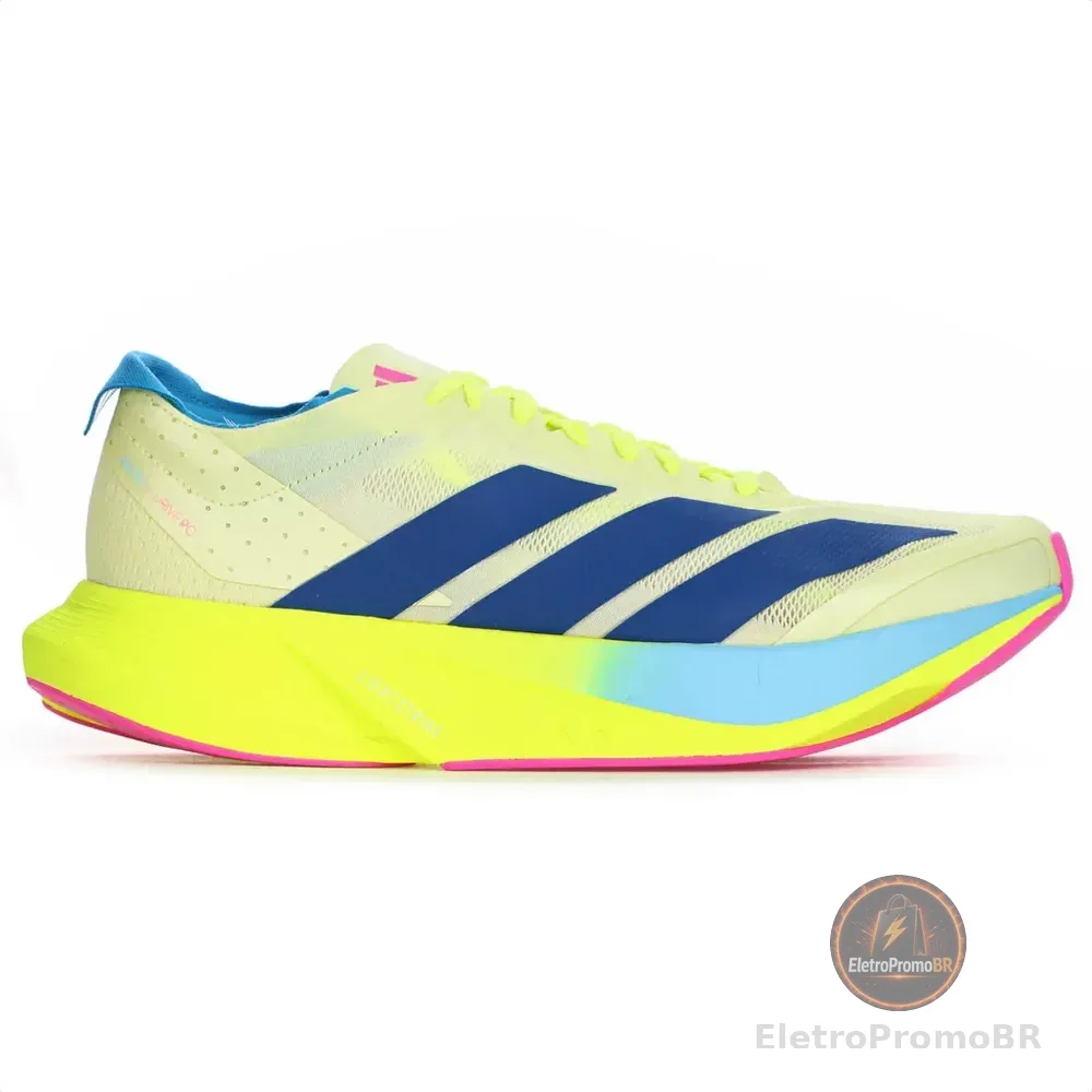 Tênis adidas Treino Energy Rua Maratona Corrida Meia Leve Amarelo 40 Br