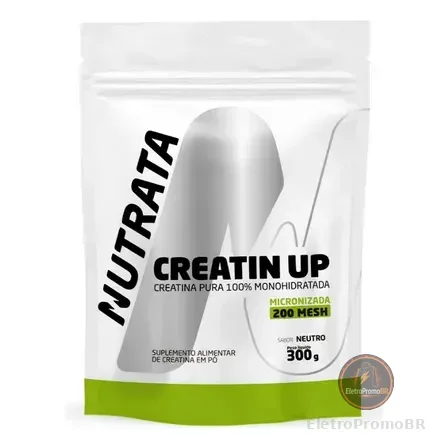 Creatina Monohidratada Nutrata 300g Refil Em Pó Pura Sem Sabor
