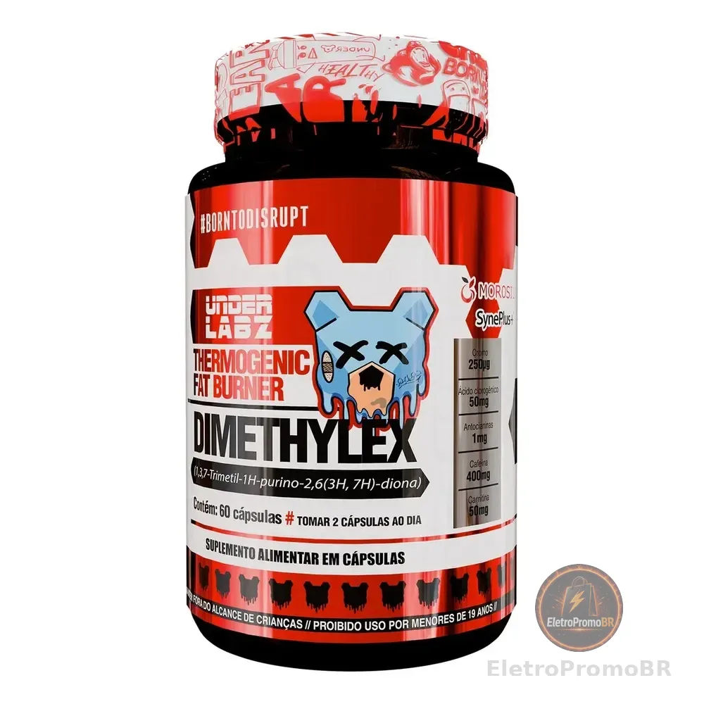 Dimethylex 60 Cápsulas Under Labz - Termogênico Sem Sabor