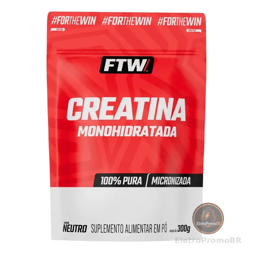 Creatina Monohidratada 100% Pura Refil 300g - Ftw Sem Sabor