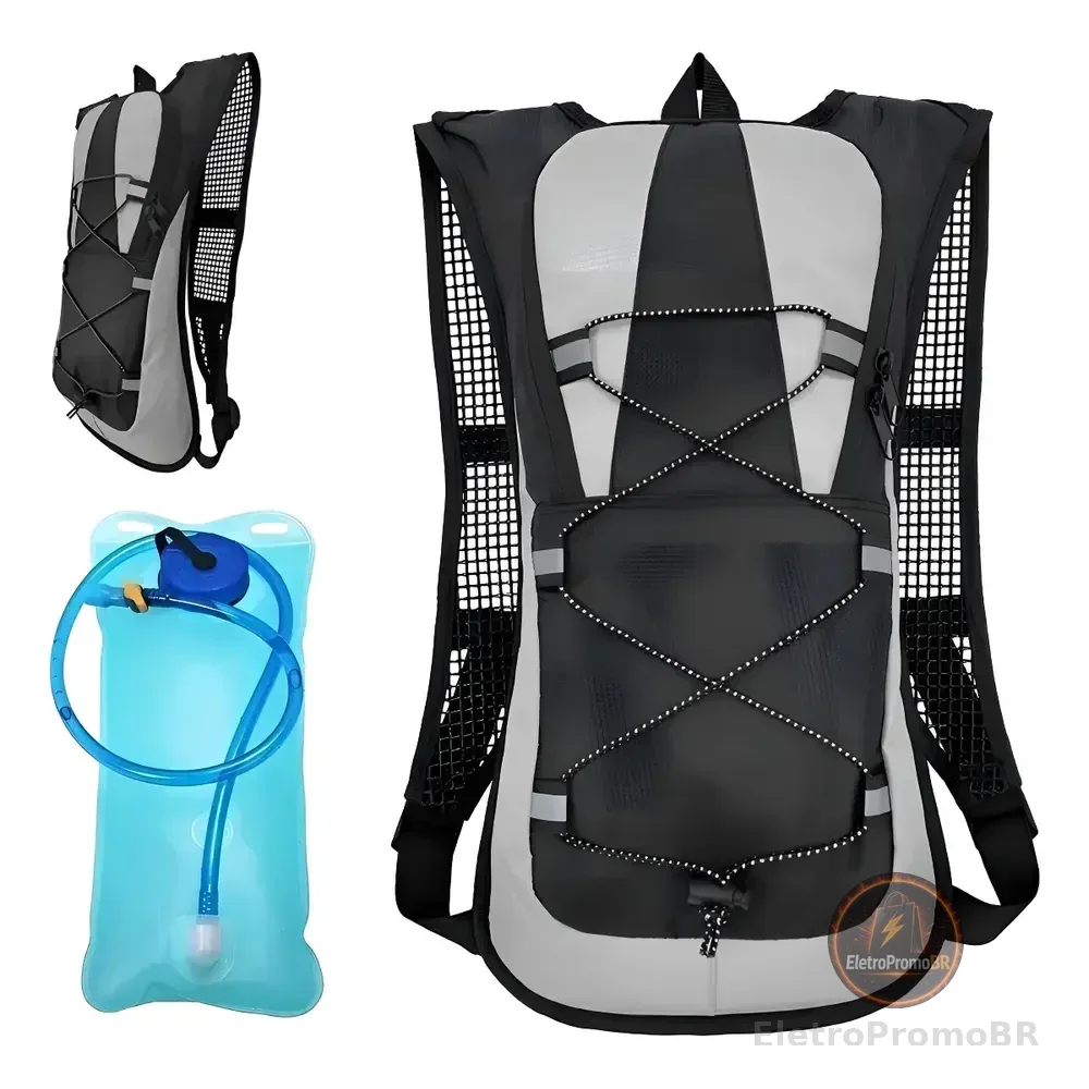 Camelback Térmica P/ Ciclistas Mochila De Hidratação Trilha Cor Preto