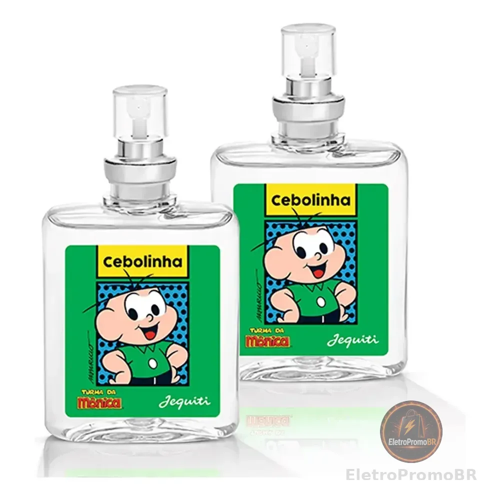 Kit 2x Perfumes Colônia Miniatura Cebolinha Turma Da Mônica Jequiti 25ml