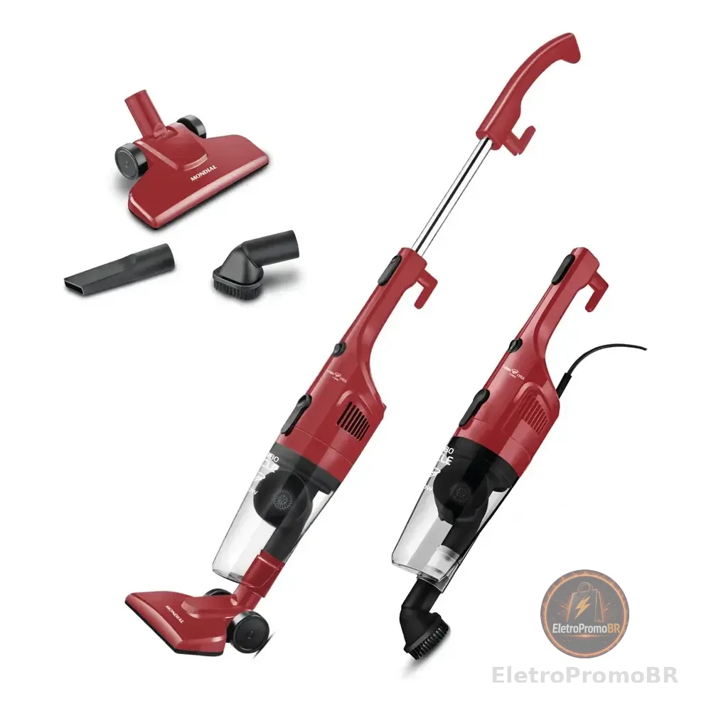 Aspirador De Pó Turbo Cycle, Mondial, 1100w - Ap-36 Vermelho/preto 127v