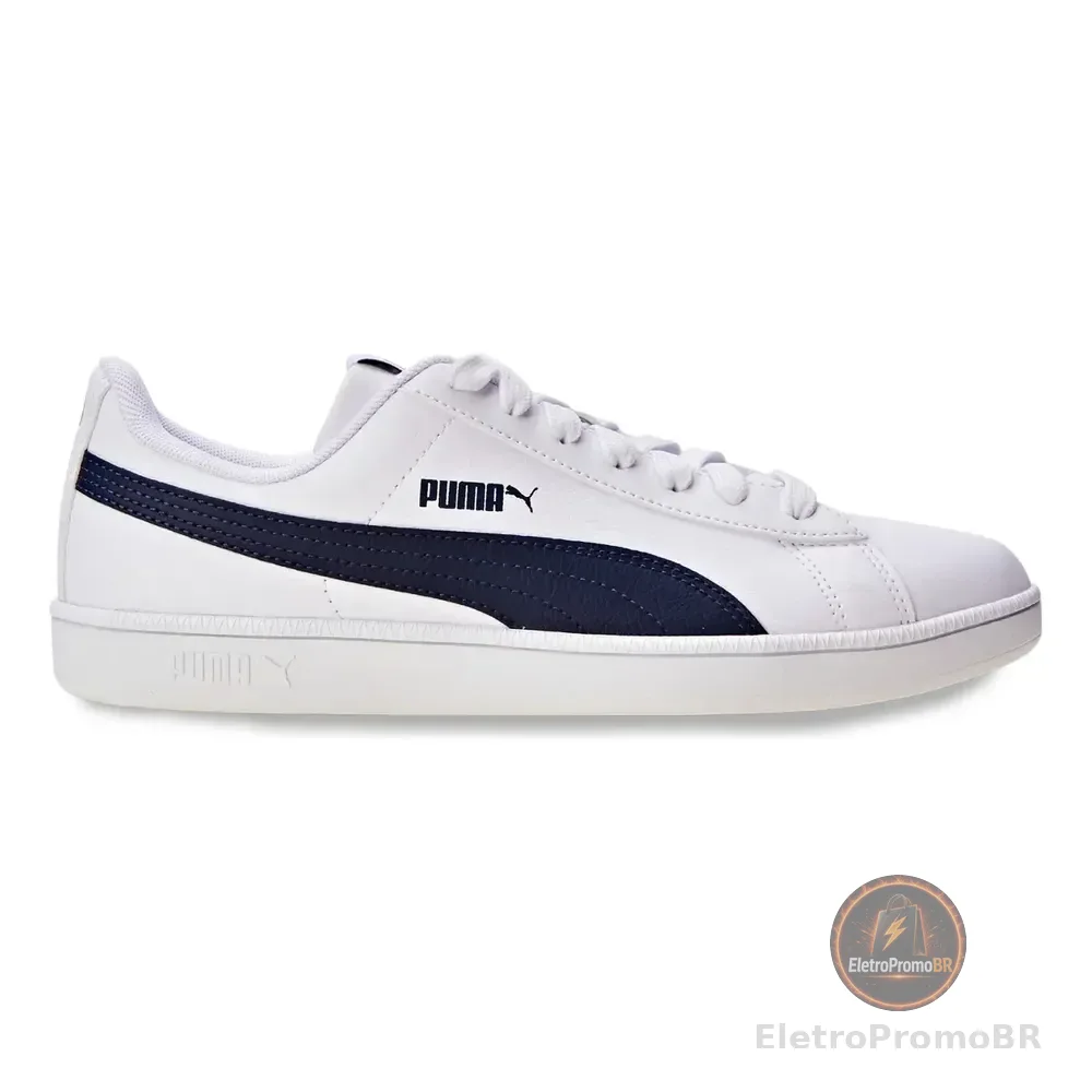 Tênis Casual Masculino E Feminino Up Puma Puma White-club Navy Geométrico 41 Br