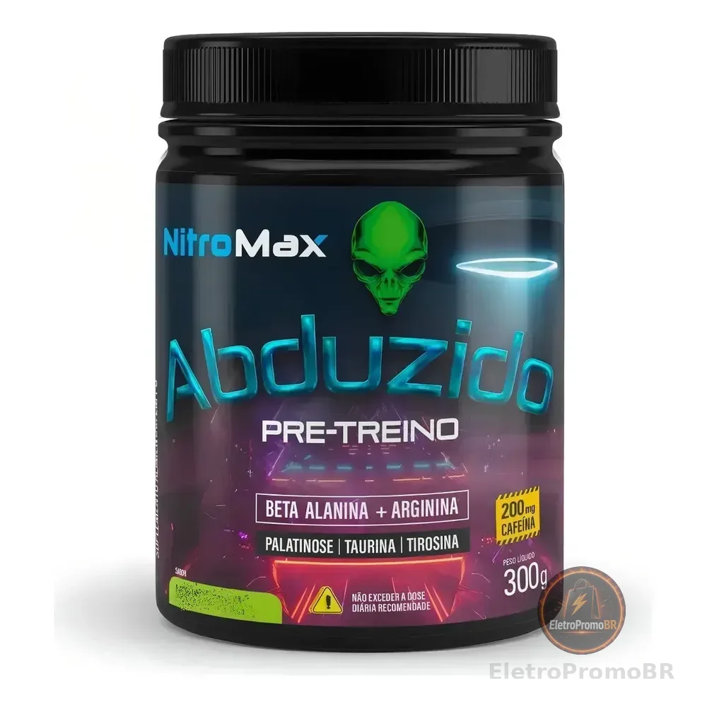 Abduzido Pre Treino Nitro Max Limonada Suica 300g Limão