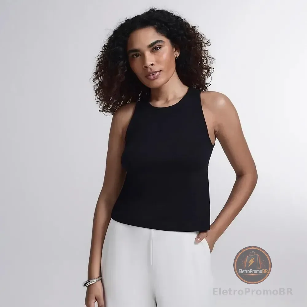 Regata Comfy Inlounge Feminino Insider Preta Lisa M