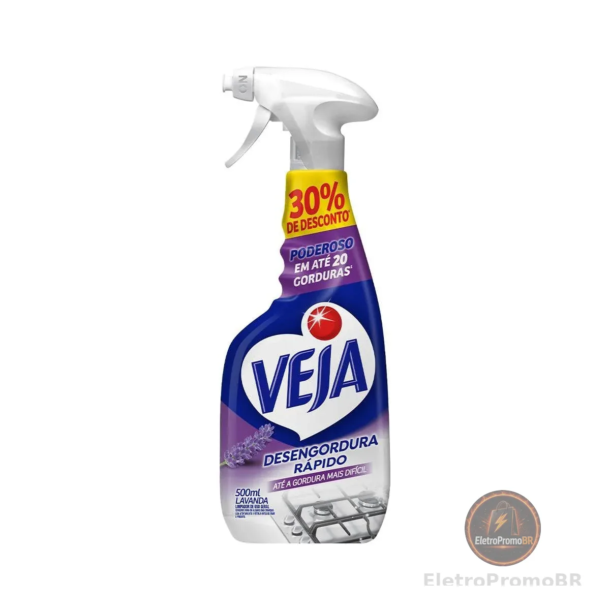 Veja Desengordura Rápido Limpador Lavanda Spray Promo 500ml