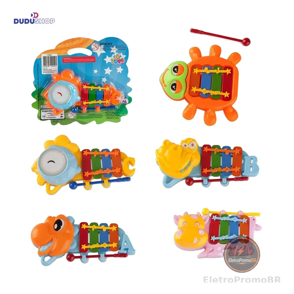 Xilofone Brinquedo Musical Bebê Infantil Educativo