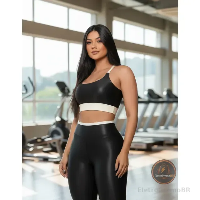 Kit Conjunto Roupa Academia Treino Premium Calça Leg E Top
