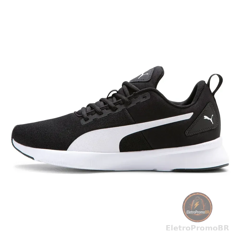 Tênis Flyer Runner Mesh Bdp Puma Preto E Branco Liso 42 Br