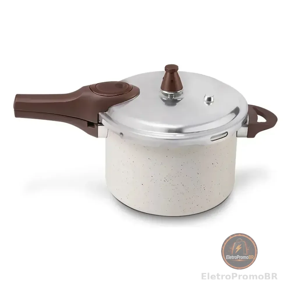 Brinox Pressure Panela De Pressão Revestimento Cerâmica Indução 4,2l Cor Vanilla Vanila