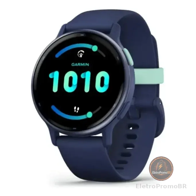 Relógio Garmin Vivoactive 5 Azul Marinho 42mm Com Monitor Cardíaco De Pulso E Gps Azul-escuro