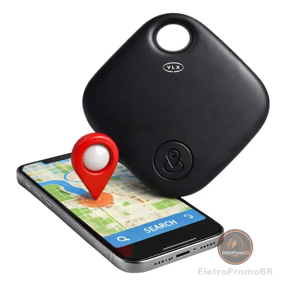Mini Localizador Smart Tag Rastreador Gps Compatível Com Ios Preto