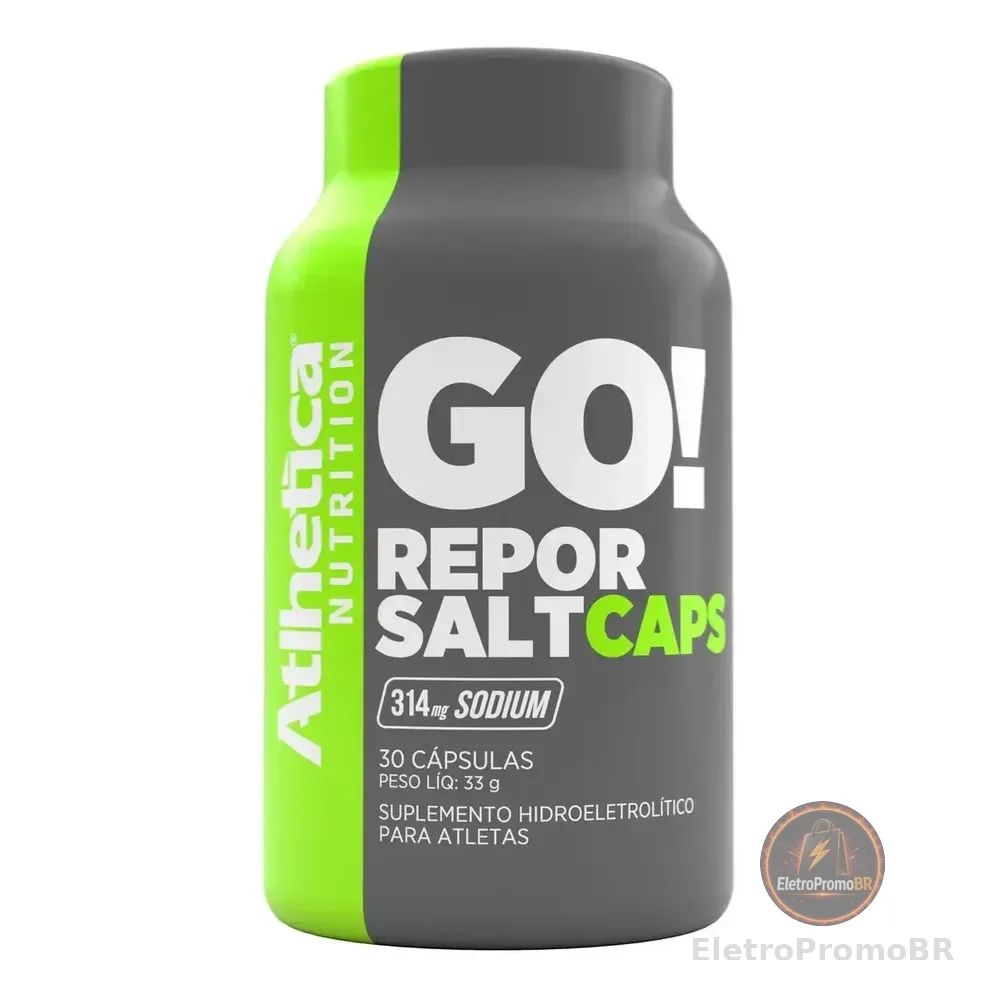Go! Repor Salt Caps 30 Cápsulas - Atlhetica Nutrition Sem Sabor