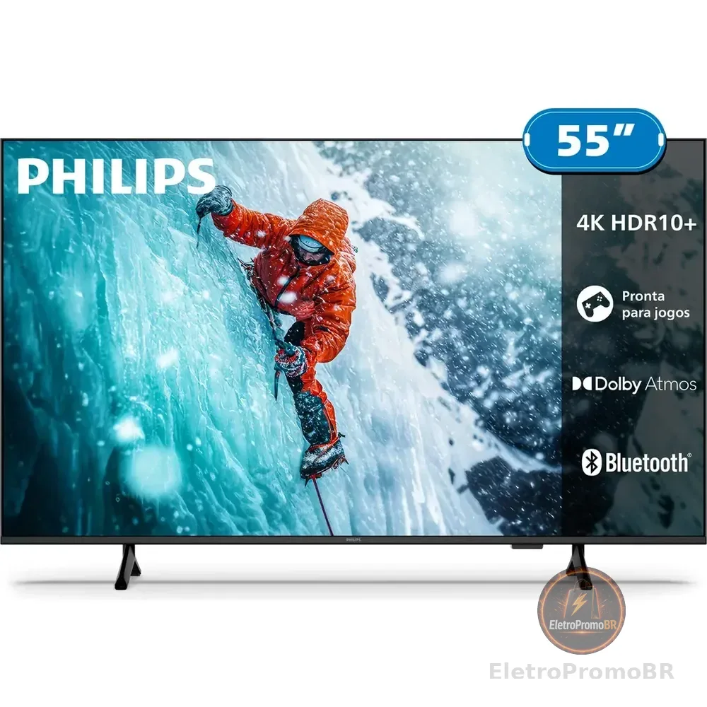 Smart Tv Philips 55 4k 55pug7300 Comando De Voz Bluetooth