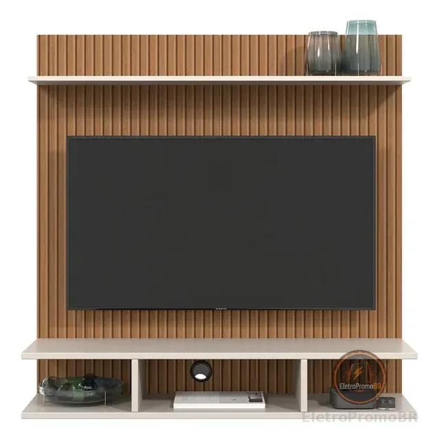 Suporte Painel Onix Para Tv32 Polegadas 90x90 Cm Prateleiras