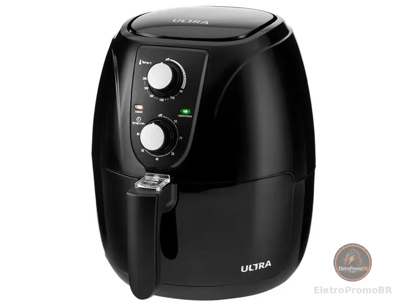 Air Fryer Ultra AF-UT-01 Preta com Timer 3,2L