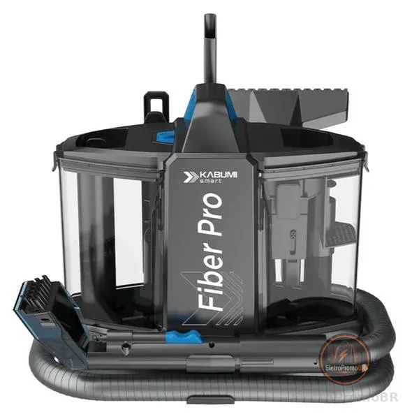 Extratora de Sujeira KABUM! smart Fiber Pro, Pulveriza, Esfrega e Extrai, Com Sistema de Autolimpeza, Sucção Forte 11KPa, 127V - KSEL010