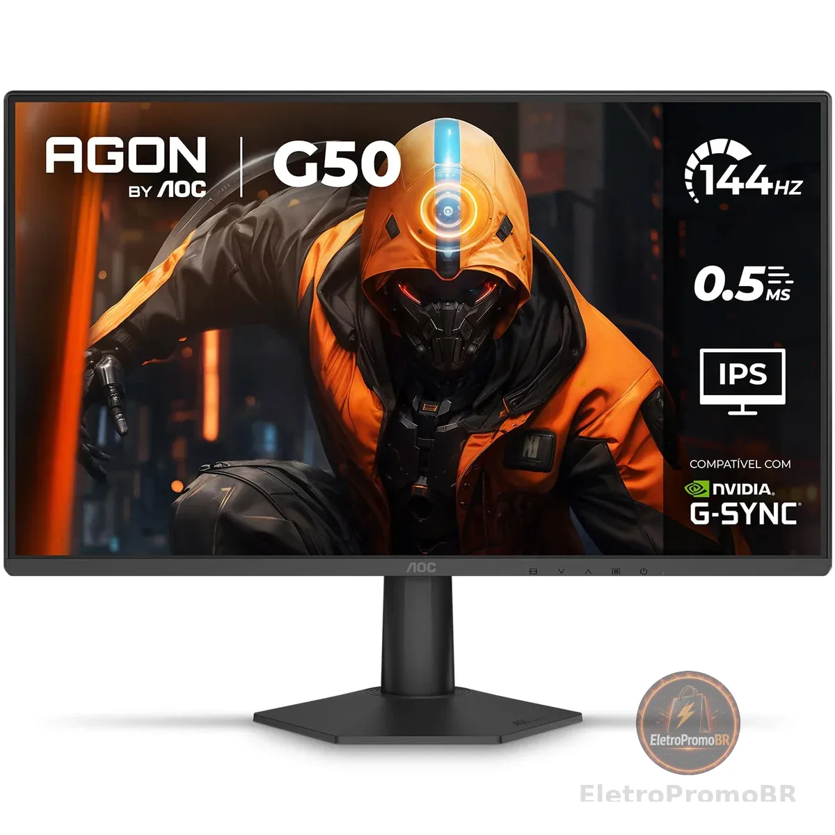 Monitor Gamer AOC AGON G50 27" 144Hz 0,5ms IPS HDR10 G-SYNC 27G50F
