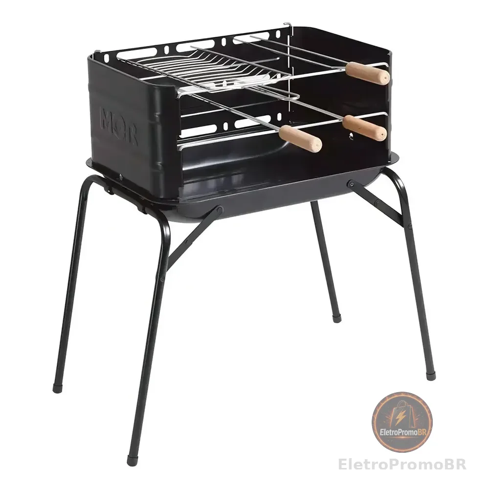 Mor Montana 64x54cm Churrasqueira Preto De Aço