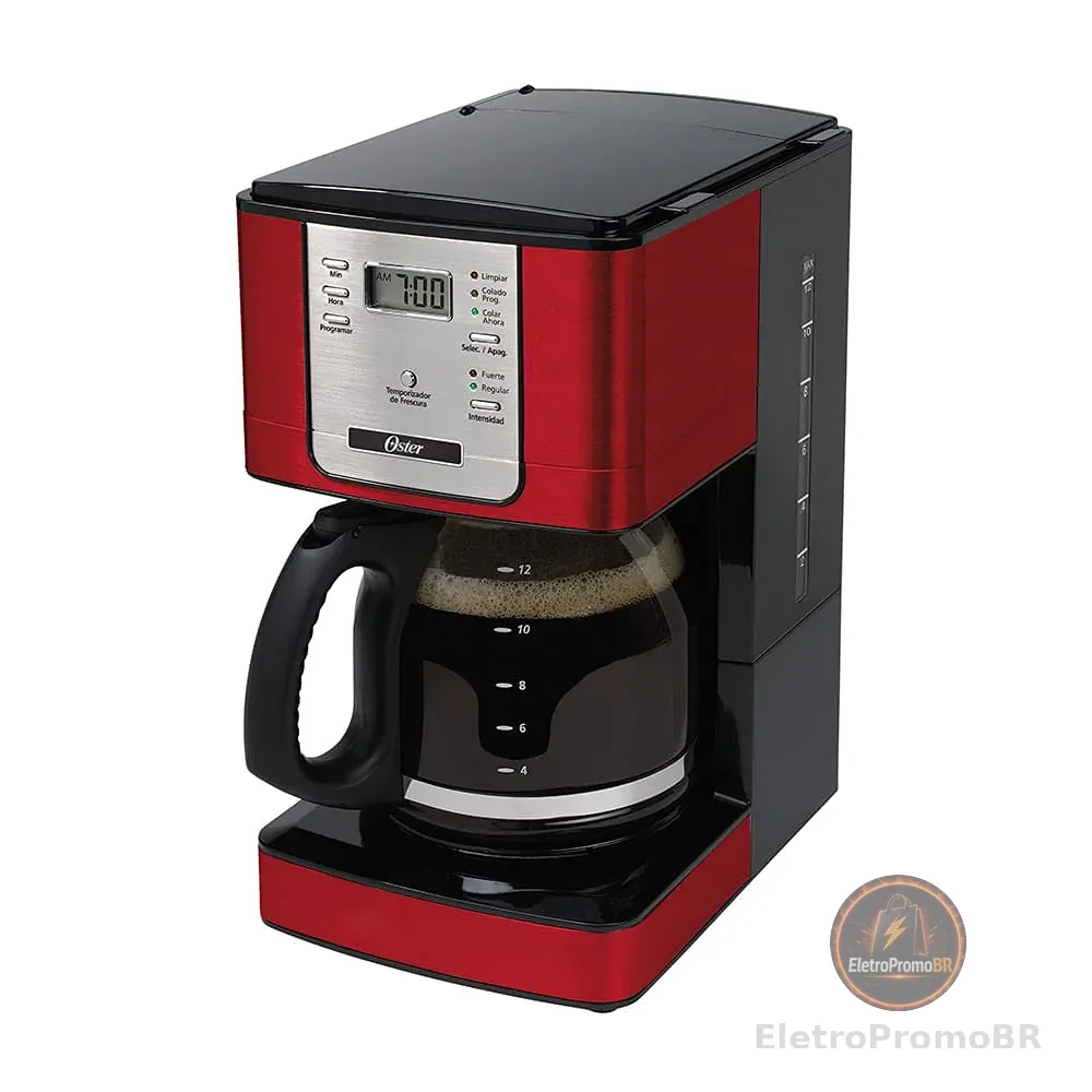 Oster Cafeteira Flavor Programável, Vermelha, 220v,