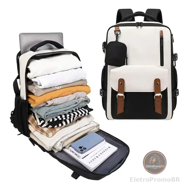 Mochila Viagem Executiva Grande Impermeável Notebook