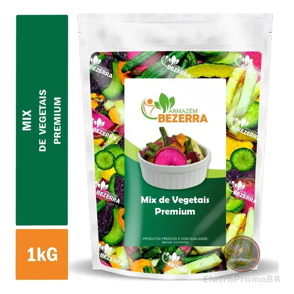 Mix De Vegetais Legumes Desidratados 1kg Super Crocante