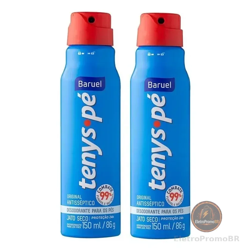 Kit C/ 2 Tenys Pé Spray Baruel Original - 150ml/92g Promoção