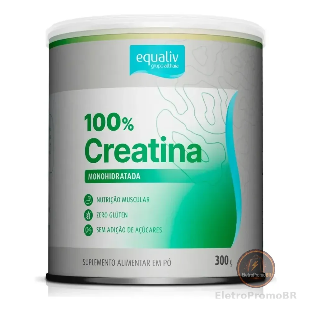 Creatina Monohidratada Equaliv 300g  Pura E Segura Sem Sabor