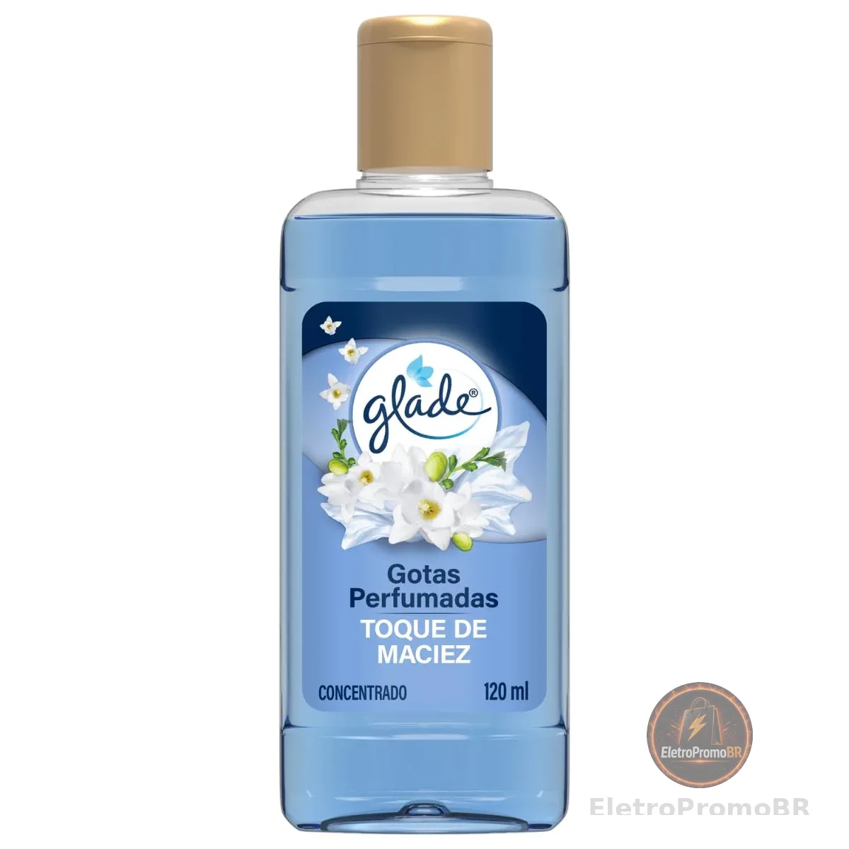 Glade Aromatizador de Ambiente Toque de Maciez, Gotas Perfumadas com Óleos Essenciais, 120ml