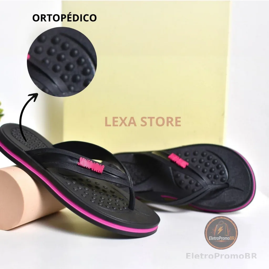 Chinelo Ortopedico Feminino Confortavel Antiderrapante Lançamento SL Ultraconforto Flex