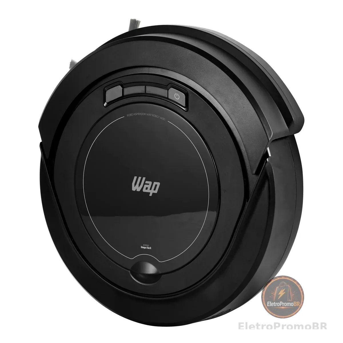 WAP Aspirador de Pó Robô ROBOT W90 3 em 1, Automático, 250ml, Sistema Antiqueda e Rodas Emborrachadas, 30W 3,6VDC Bivolt