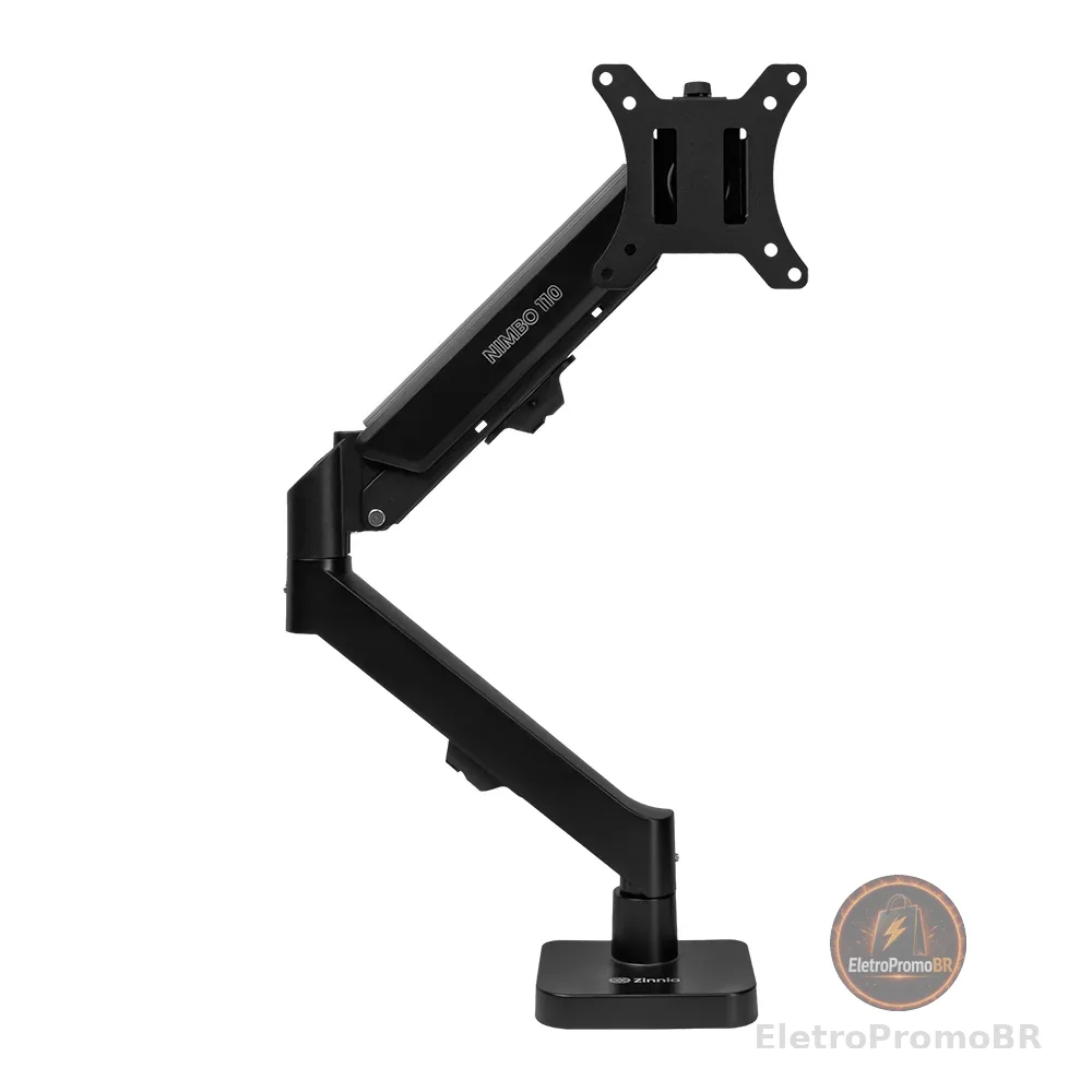 Suporte Articulado Para Monitor e TV Zinnia Nimbo 110, 13 Pol. a 32 Pol., Preto, ZNO-ZNNBO110-BK01