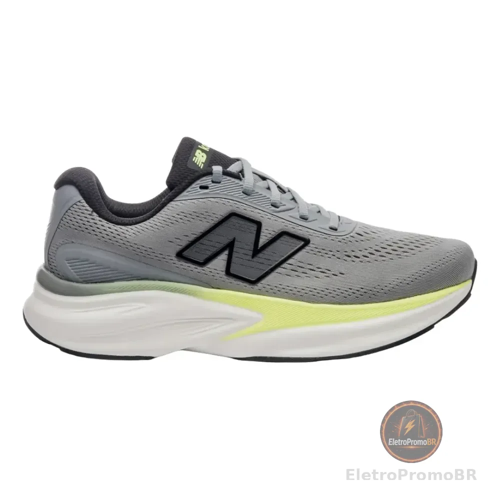 Tênis Masculino New Balance Kaiha Road V2 Original - Corrida Cinza/amarelo Lisa 39
