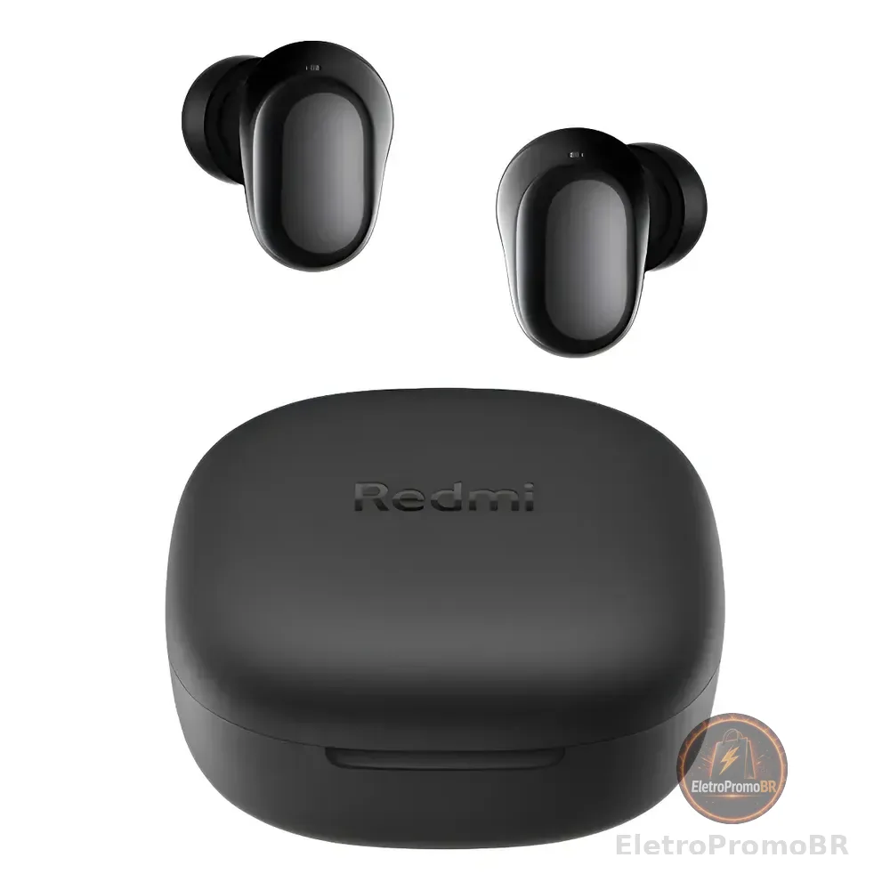 Fone De Ouvido Sem Fio Xiaomi Redmi Buds 6 Play Bluetooth5.4 Preto