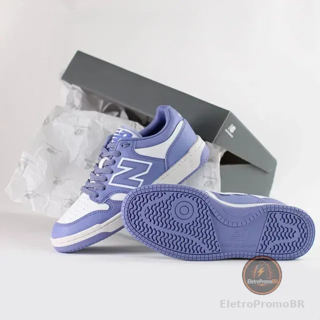 Tênis Feminino Urbano Retrô Couro Sintético 480 Low Nb