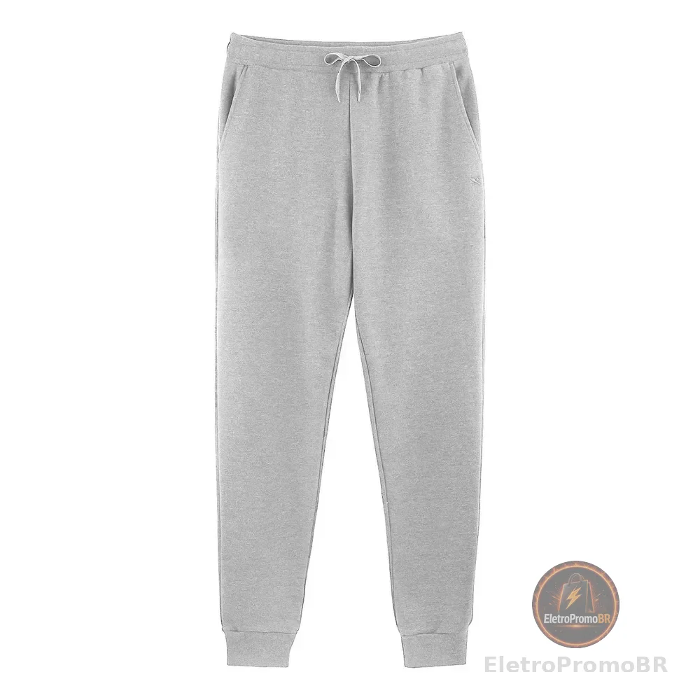 Calça Em Moletom Masculina Básica Hering Cinza Xg