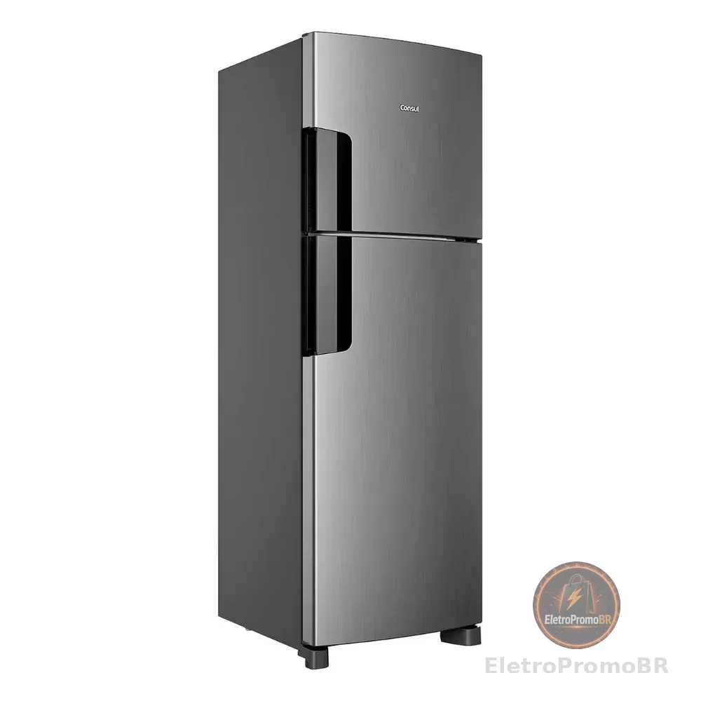 Geladeira Consul Frost Free Duplex - Crm44mk Inox 127v